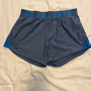 Under Armour Women's Athletic Shorts in Gray and Blue
